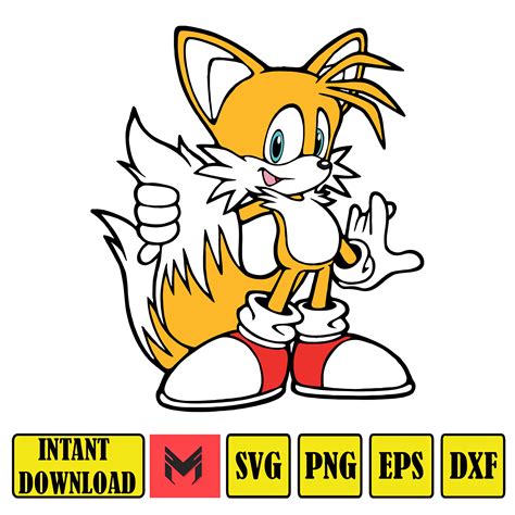 Sonic Tails Svg - Etsy