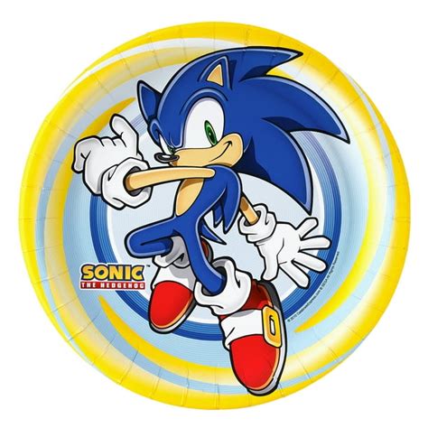 Sonic The Hedgehog Party Supplies 48 Pack Lunch Plates