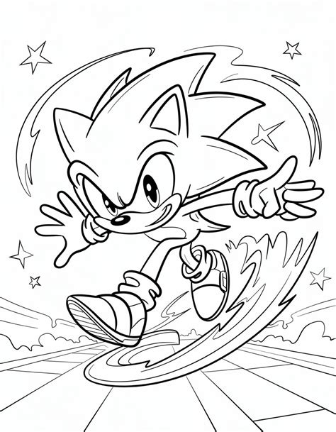 Sonic X Coloring Page