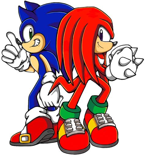 Sonic and knuckles. Dr. Eggman tricks Knuckles into spending all his money and can no longer afford rent. Sonic isn't too pleased with his efforts to raise money...Follow our Tw... 