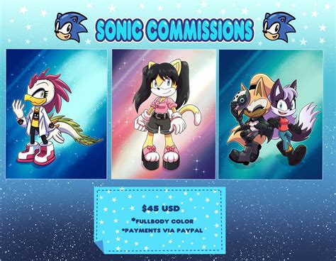 Sonic character commission sheet by selthehedgehog on DeviantArt