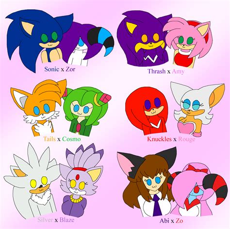Sonic ships. That's right, I'm gathering data on what people's favorite Sonic ships, both mainstream and niche, are in order to create a chart gaging and showcasing the popularity of … 