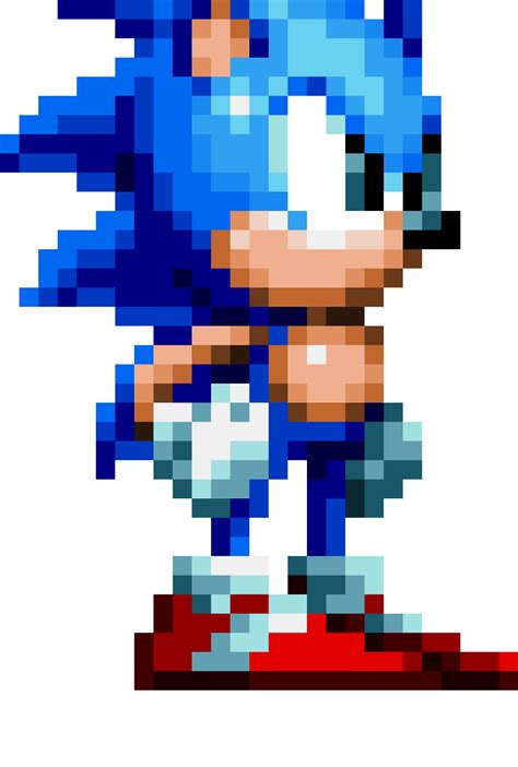Sonic sprite. A custom sprite sheet of the Sonic Classics. Tweaking a few things like making some sprites more on model, removing a few weird shadings, and adding or removing some sprites. Credits: Original Sprites from Sega. Created by CartoonAnimate22. Deno (For most of his sprites) ItJustDeno. 