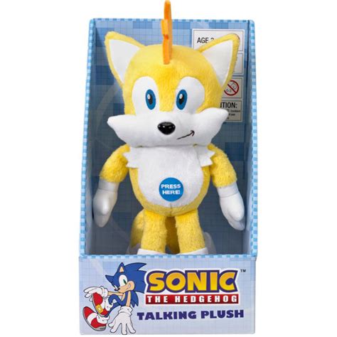 Sonic the Hedgehog 9 Inch Talking Plush - Tails Merchandise