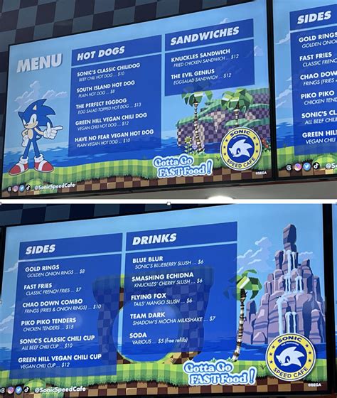 Sonic the Hedgehog Speed Cafe pop-up extended through August
