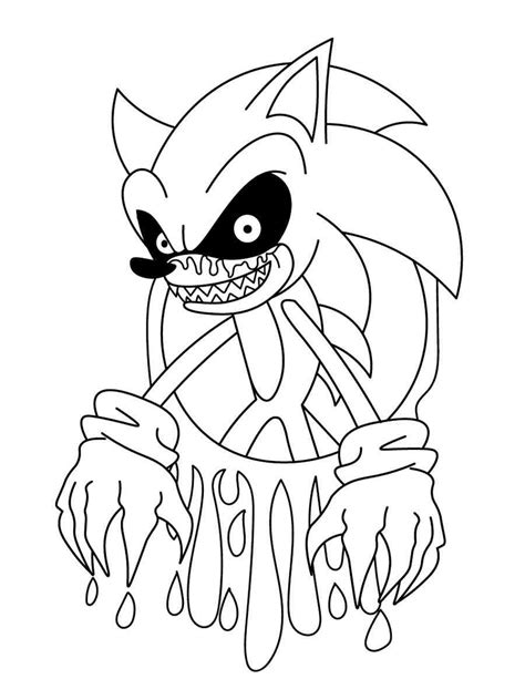 Sonic.exe Coloring Pages Coloring Pages