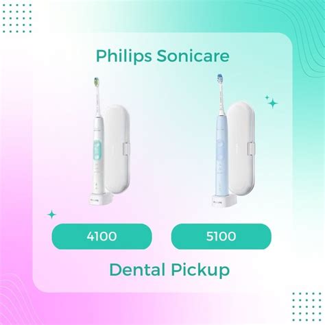 Sonicare 4100 vs 5100. Philips Sonicare 4100 Protectiveclean has one brushing mode, the dailyClean, but, Sonicare 5100 has three: dailyClean, gum care, and whitening. Philips Sonicare 4100 lacks cleaning mode LED light and buttons on the handle but Sonicare 5100 has both LED light and buttons. 