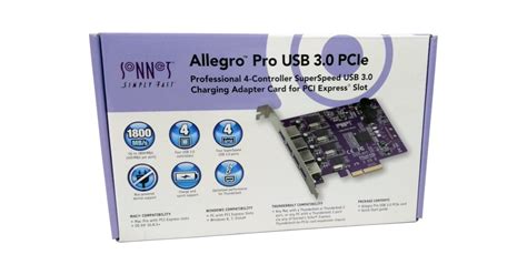 Sonnet Allegro Pro Four-Port USB 3.0 PCIe Card Review