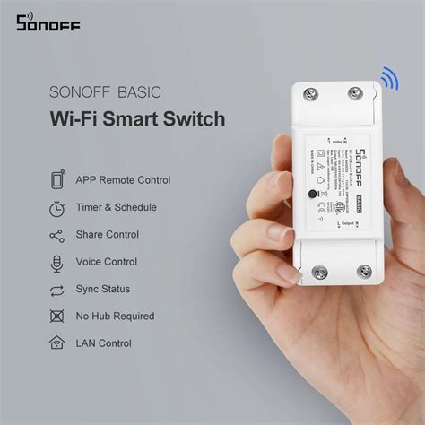 Sonoff Basic Wifi Remote Control Smart Switch Itead