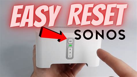 Sonos factory reset. Sonos Move. Take Move off the charging base. Press and hold the power button for at least 5 seconds to power it off. Press and hold the Join button and place Move back on the charging base. Continue holding the Join button until the light on top flashes orange and white. 