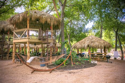 Sons blue river camp. Two types of Cabanas: Riverfront Cabanas and 2-story. All cabanas are the same price, & come w/ running water, elec., comfortable wicker furniture, ceiling fan, bar top, picnic table, BBQ pit, hammock & riverfront umbrella and chairs. Download PDF. 