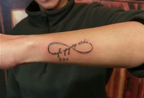 Sonsuzluk İşareti ve İsim Dövmesi / Infinity Symbol and Name Tattoo. 