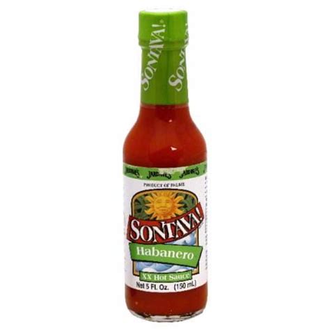 Sontava salsa. Ingredients & Claims. 0 Calories Per Serving* Jardines Sontava! Hot Sauce, XX, Habanero - 5 Ounces. Net Wt 0.65 lb. Let's see if this item is available in your … 