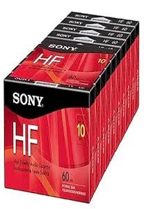 Sony 10C60HFL 60-Minute HF Cassette Recorders - 10 Brick