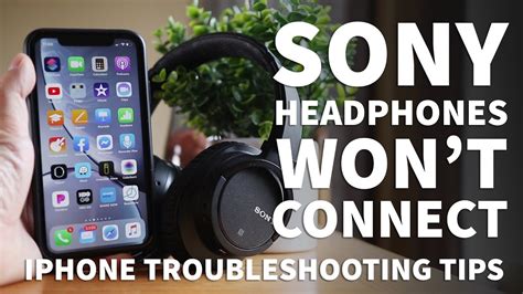 Sony Headphones Not Connecting to iPhone - Sony Wireless ... - YouTube