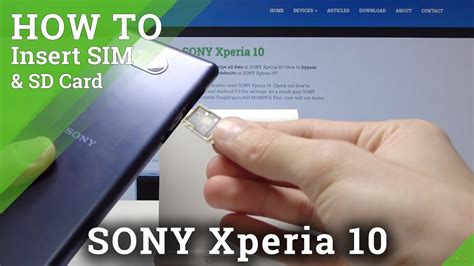 Sony Xperia da SİM kart üçün slot alın