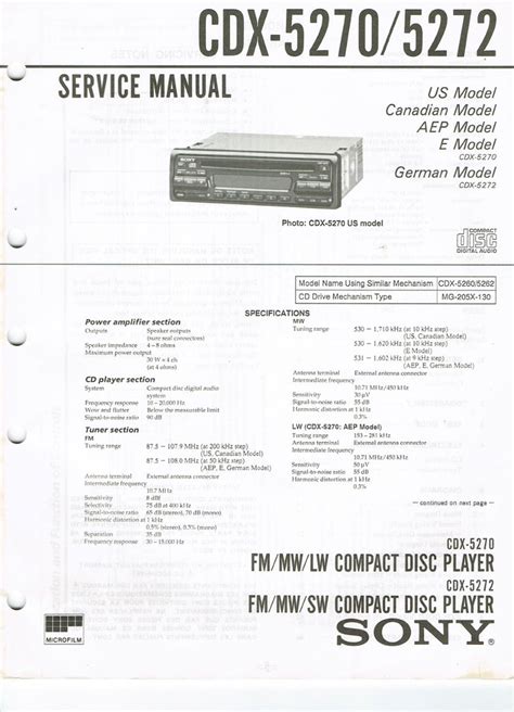 Sony cdx 5270 5272 service manual. - Manuale introduttivo sulle soluzioni termodinamiche di ingegneria chimica elliott.
