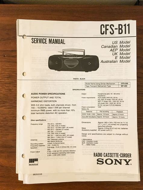 Sony cfs b11 radio cassette corder repair manual. - Konsekvenser af tilslutning til faellesmarkedet for dansk landbrug og levnedsmiddelindustri.