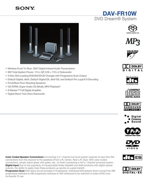 Sony dav fr10w home theater system owners manual. - Honda integra type r workshop manual.