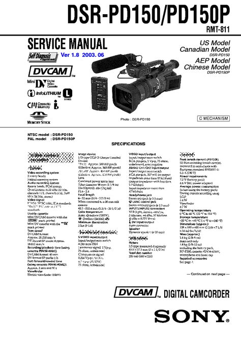 Sony dsr pd150 pd150p repair manual. - Acs general chemistry study guide barnes and noble.