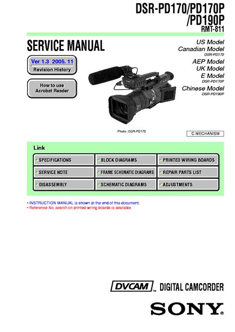 Sony dsr pd170 pd170p pd190p ver 1 5 service manual. - Programmazione manuale controllo fanuc per tornio a controllo numerico.