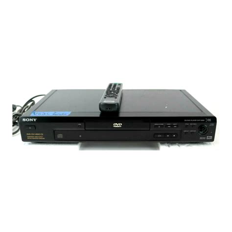 Sony dvd player dvp s360 manual. - Panasonic dmr es16 series service manual repair guide.