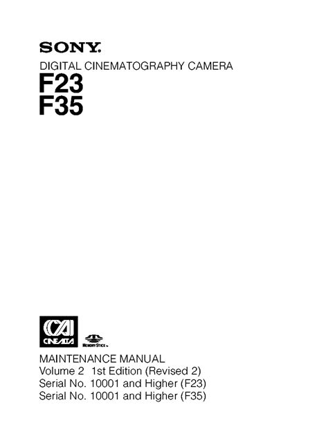 Sony f23 f35 camera service manual. - Inwentarz ksiag metrykalnych archiwum diecezjalnego w plocku.