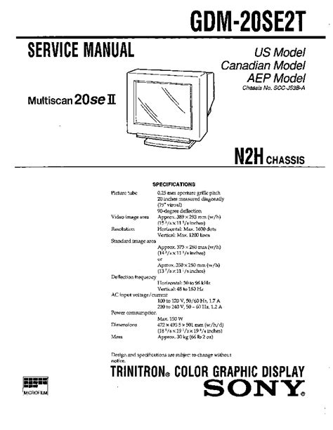 Sony gdm 20se2t trinitron tv service manual. - Cagiva mito ev motorcycle workshop manual repair manual service manual download.