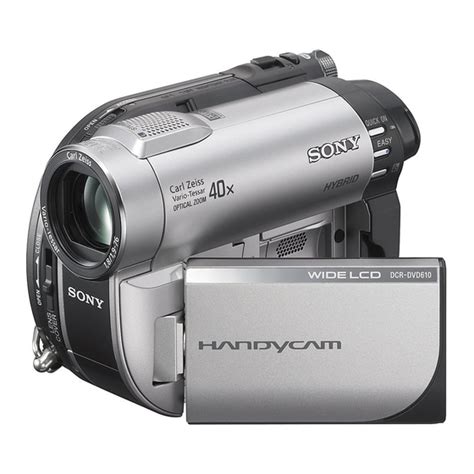 Sony handycam dcr dvd610 camcorder manual. - 2005 keystone zepplin rv owners manual.