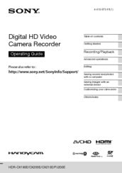 Sony handycam hdr cx210 user manual. - Repair manual for new holland tr 98.