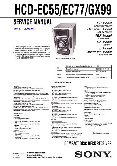 Sony hcd ec55 ec77 gx99 service manual. - Kitchenaid superba 27 double oven manual.