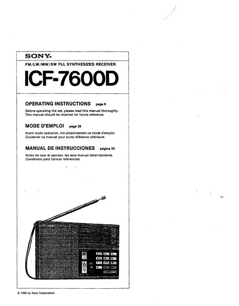 Sony icf 7600ds officina manuale di riparazione. - Yamaha marine outboard f4x complete workshop repair manual 1998 onwards.
