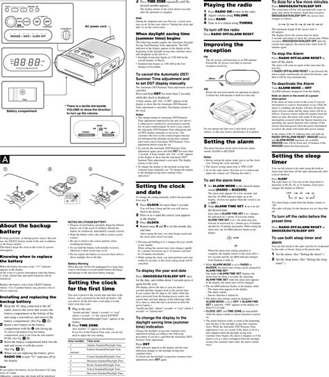 Sony icf c218 manual en espanol. - Mathematics for computer science lehman solutions manual.