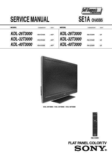 Sony kdl 26t3000 32t3000 40t3000 service manual repair guide. - Operations management heizer 10th edition solution manual.