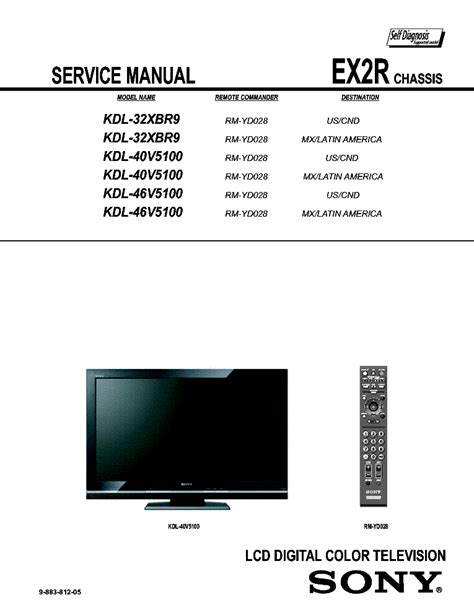 Sony kdl 32xbr9 kdl 40v5100 lcd tv service repair manual. - Studien zu den vorlagen des schwedischen neuen testaments vom jahre 1526.