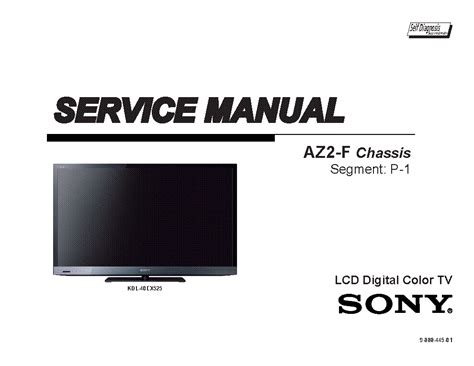Sony kdl 40ex525 service manual and repair guide. - Breve fra og til hans vodskov.