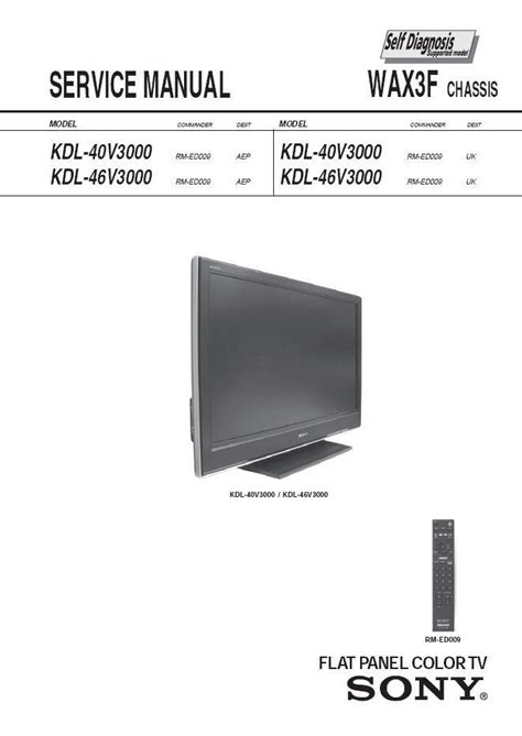 Sony kdl 40v3000 kdl 46v3000 lcd tv service repair manual. - Microsoft great plains fixed assets short guide.