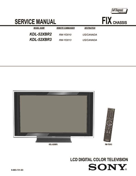 Sony kdl 52xbr2 service manual repair guide. - 2008 nissan xterra service manual free.