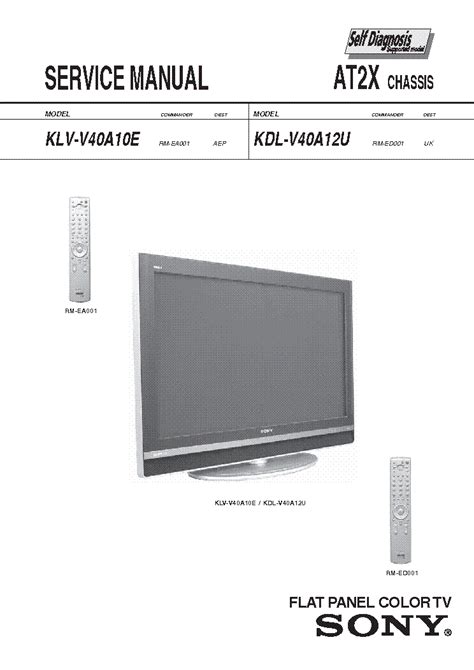Sony kdl v40a12u klv v40a10e service and repair manual. - Husqvarna sewing machine manuals model 330.