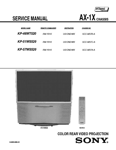 Sony kp46wt520 kp51ws520 kp57ws520 manual de servicio. - Komatsu service komatsu wb140 2 wb150 2 manual backhoe loader workshop manual service repair book 3.