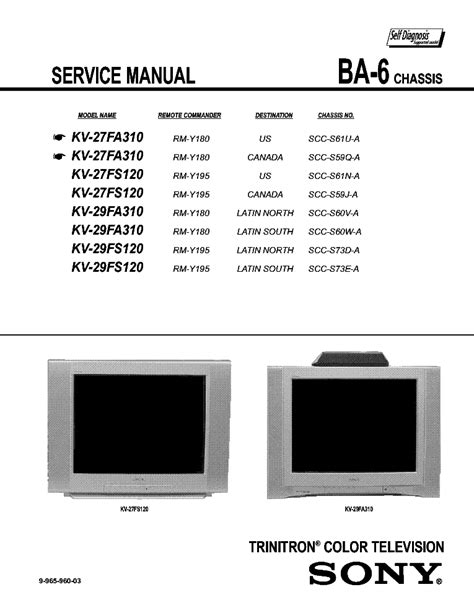 Sony kv 27fs120 29fa310 29fs120 trinitron color tv reparaturanleitung download herunterladen. - 2001 am general hummer winch manual.