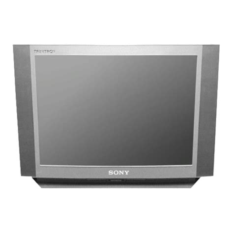 Sony kv 32xbr200 kv 36xbr200 trinitron tv service manual. - Guida al colloquio di 30 minuti per project manager.