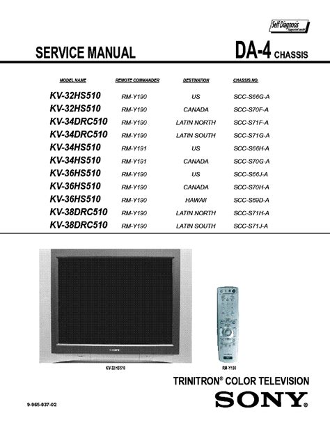 Sony kv 36hs510 color television service manual. - Chrysler outboard 35 45 55 hp workshop manual.