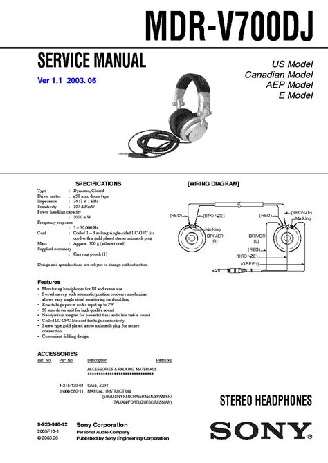 Sony mdr v700dj stereo kopfhörer service handbuch. - Manual de solución de mecánica de biofluidos.