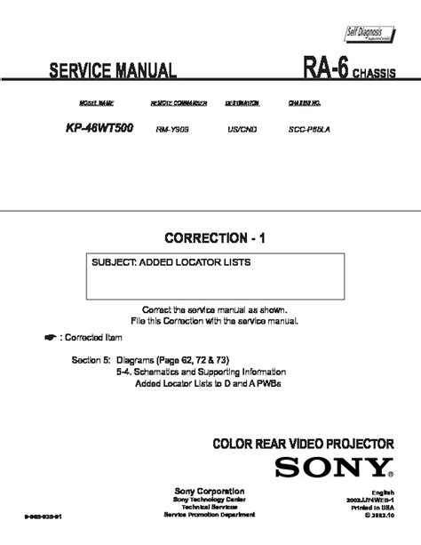 Sony projector kp 46wt500 service manual download. - Manuale per compressore d'aria atlascopco ga 15.