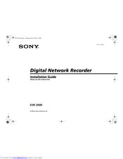 Sony svr 3000 digital network recorder service manual. - Manuale elevatore per balle di fieno quadrato.