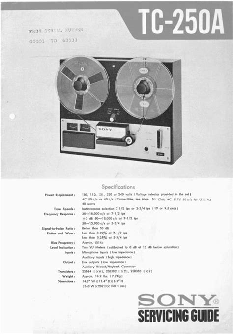 Sony tc 250 a reel to reel tape recorder service manual. - Paediatric haemotology and oncology oxford specialist handbooks in paediatrics.