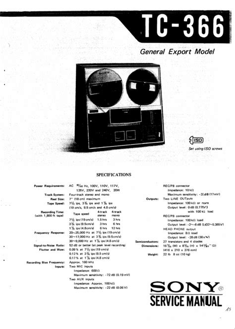 Sony tc 366 reel to reel tape recorder service manual. - Qi gong and kuji in a practical guide to an.