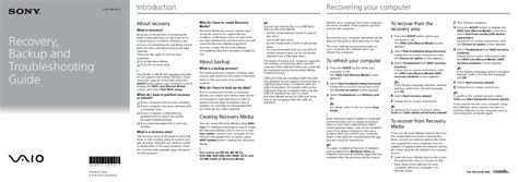 Sony vaio troubleshooting and recovery guide. - Manual em portugues azbox bravissimo twin.