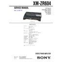 Sony xm zr604 stereo power amplifier service manual. - Honda hp 500 power carrier handbuch.
